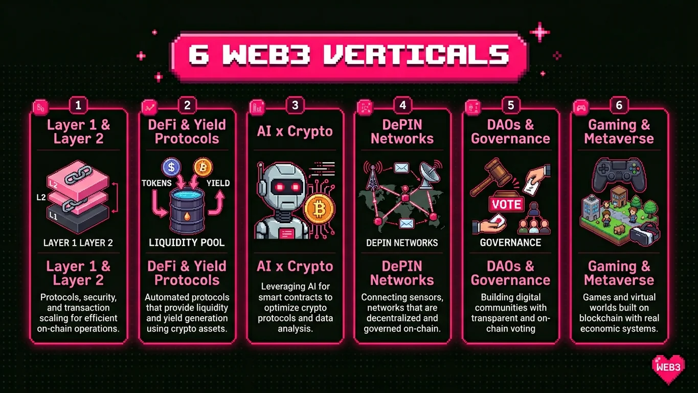 Web3 verticals Cohort Marketing specializes in including DeFi, DAOs, NFTs, and L1/L2 chains
