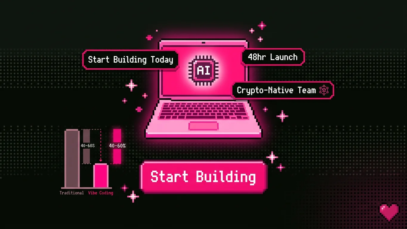 Crypto vibe coding built for every blockchain and every stage of growth