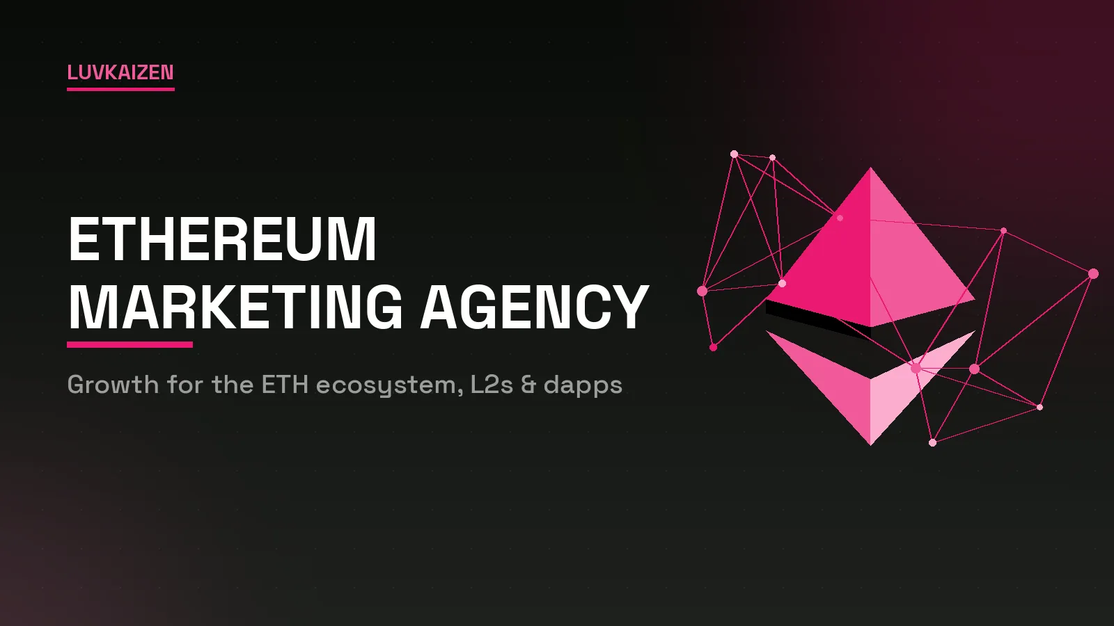 Abstract Ethereum diamond illustration for Ethereum marketing agency