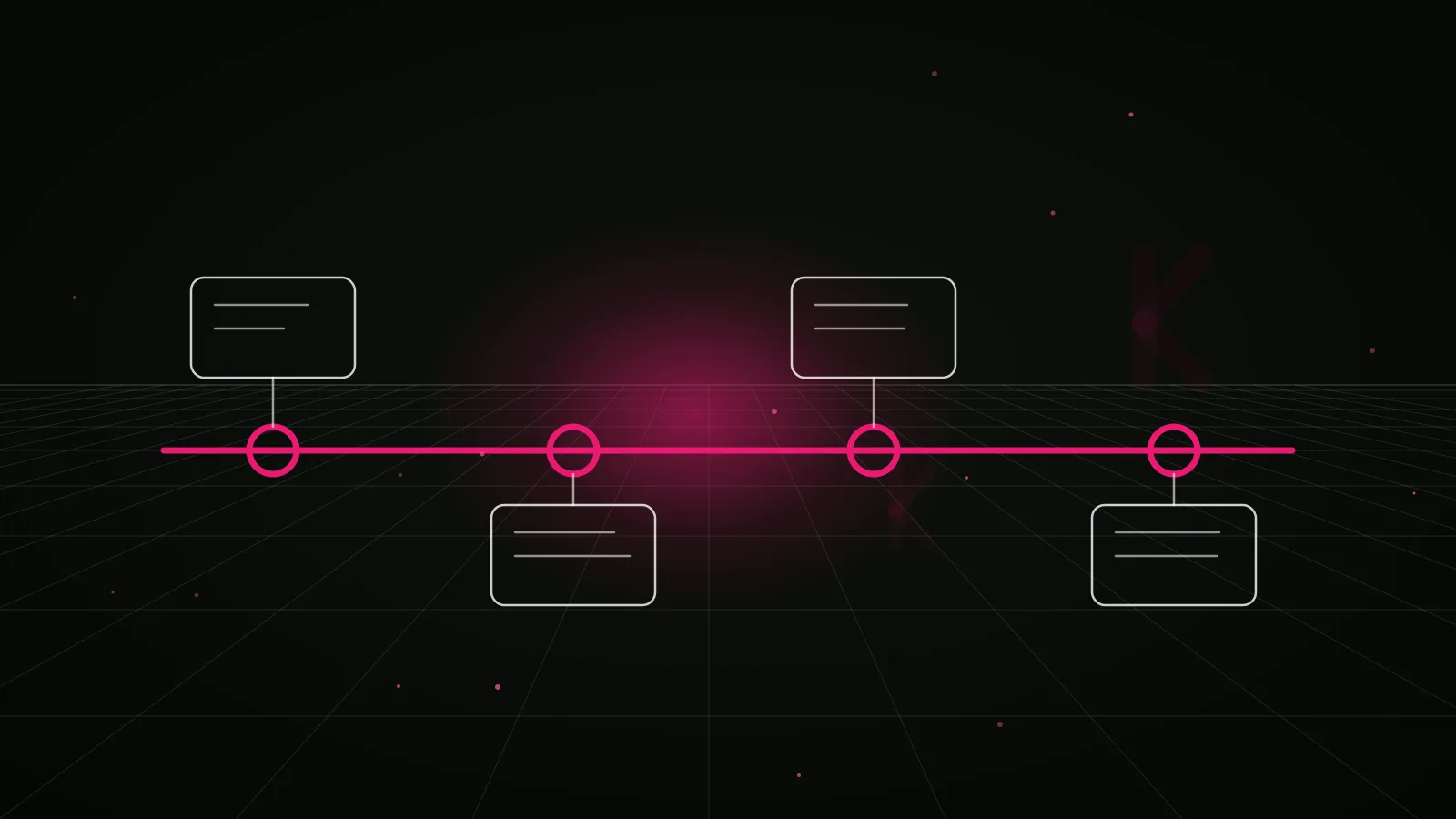 crypto marketing funnel: process timeline illustration