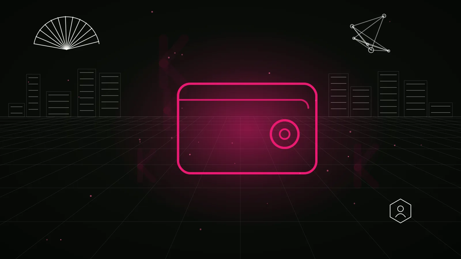 crypto wallet marketing agency: Cohort Marketing branded hero illustration