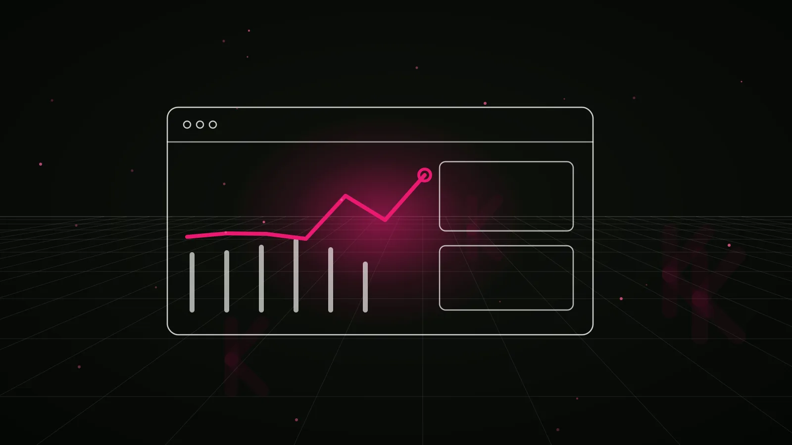 gamefi marketing agency: results dashboard illustration