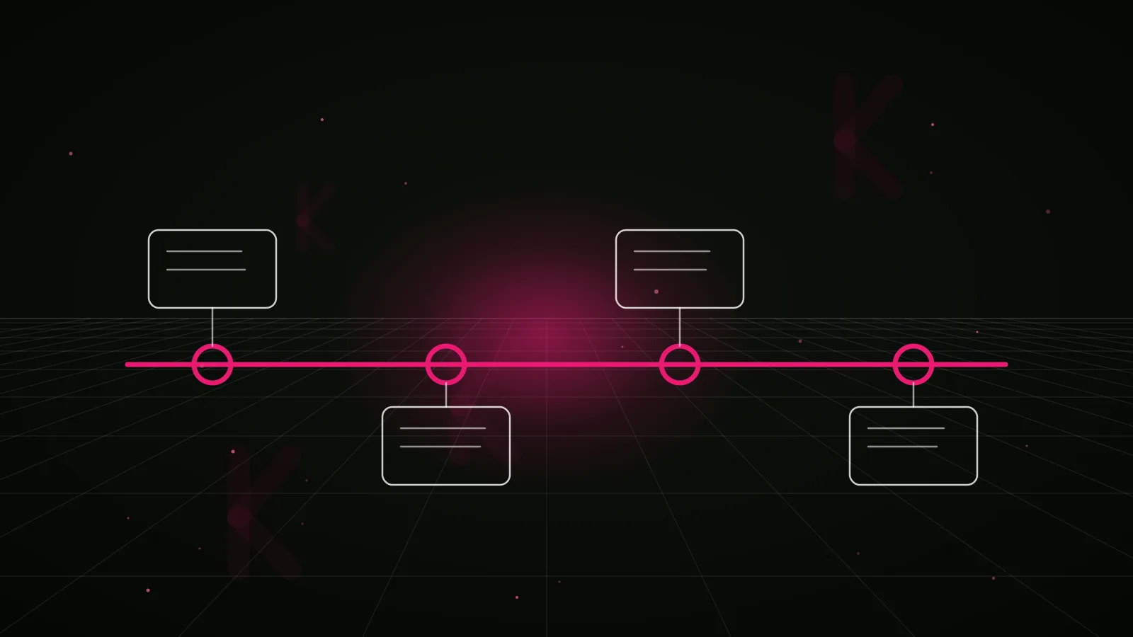 dao marketing agency: process timeline illustration