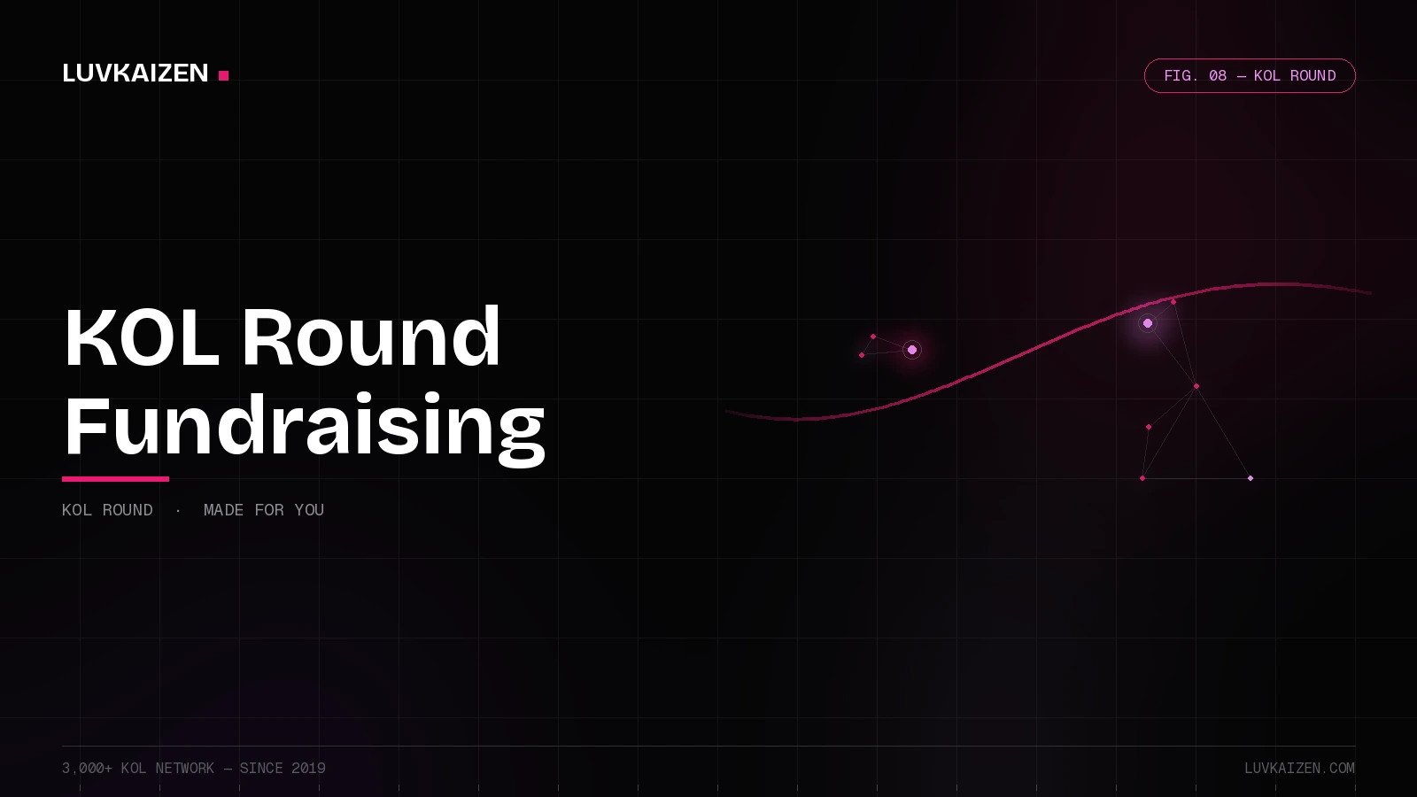 kol round: Cohort Marketing branded hero illustration
