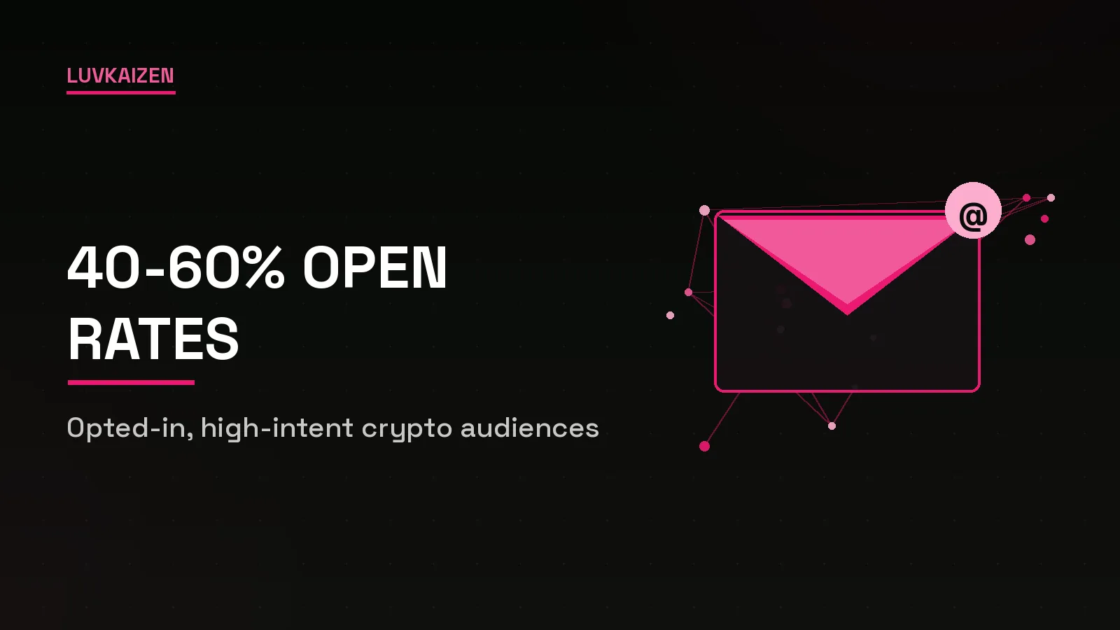 Crypto newsletter sponsorships with 40-60% open rates