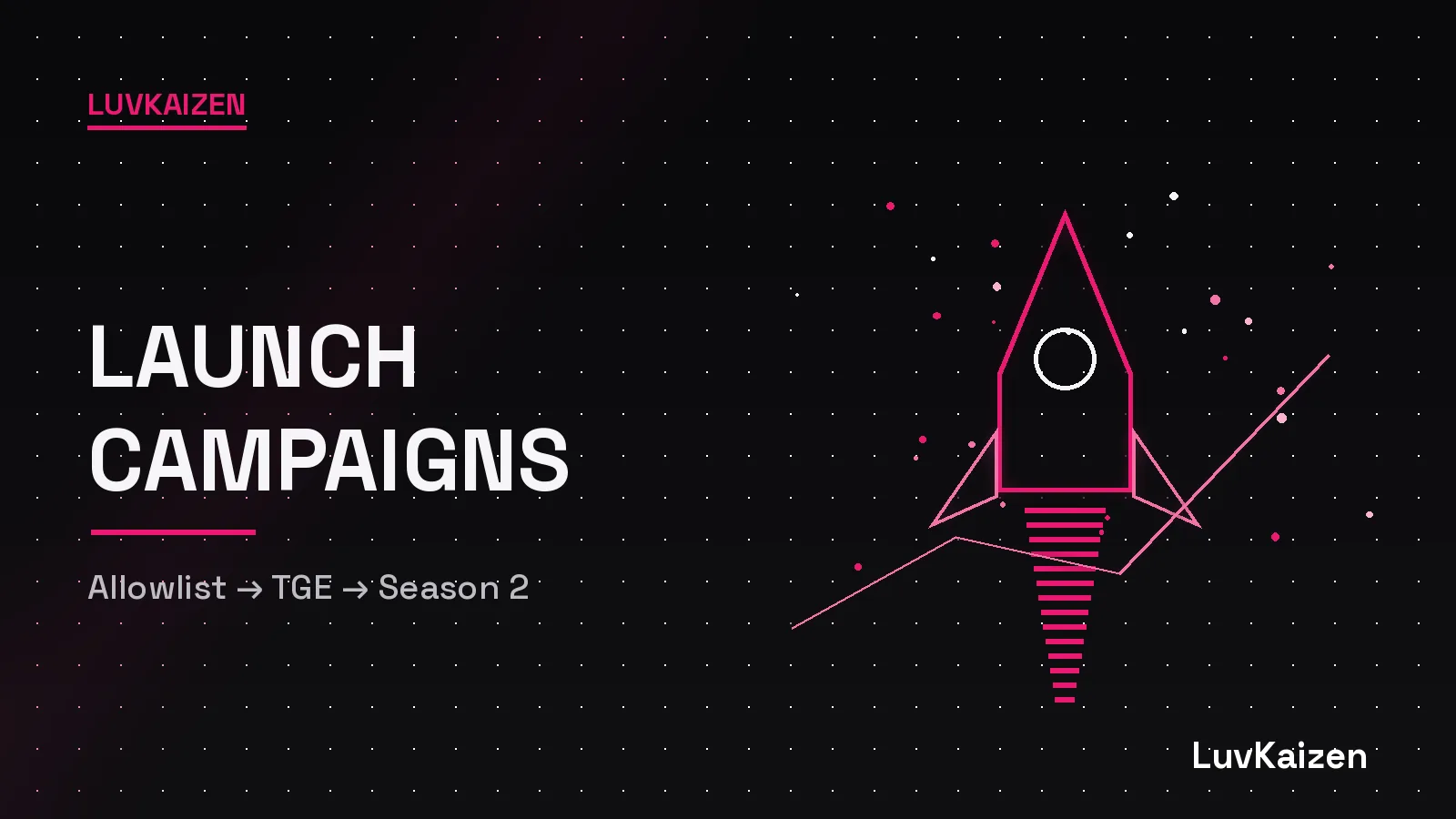 Launch campaigns: from allowlist to TGE to Season 2