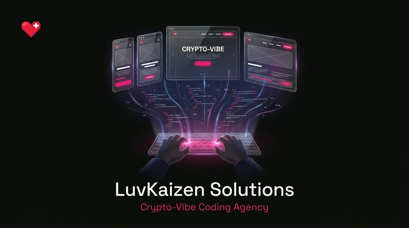 Cohort Marketing crypto vibe coding agency hero section image