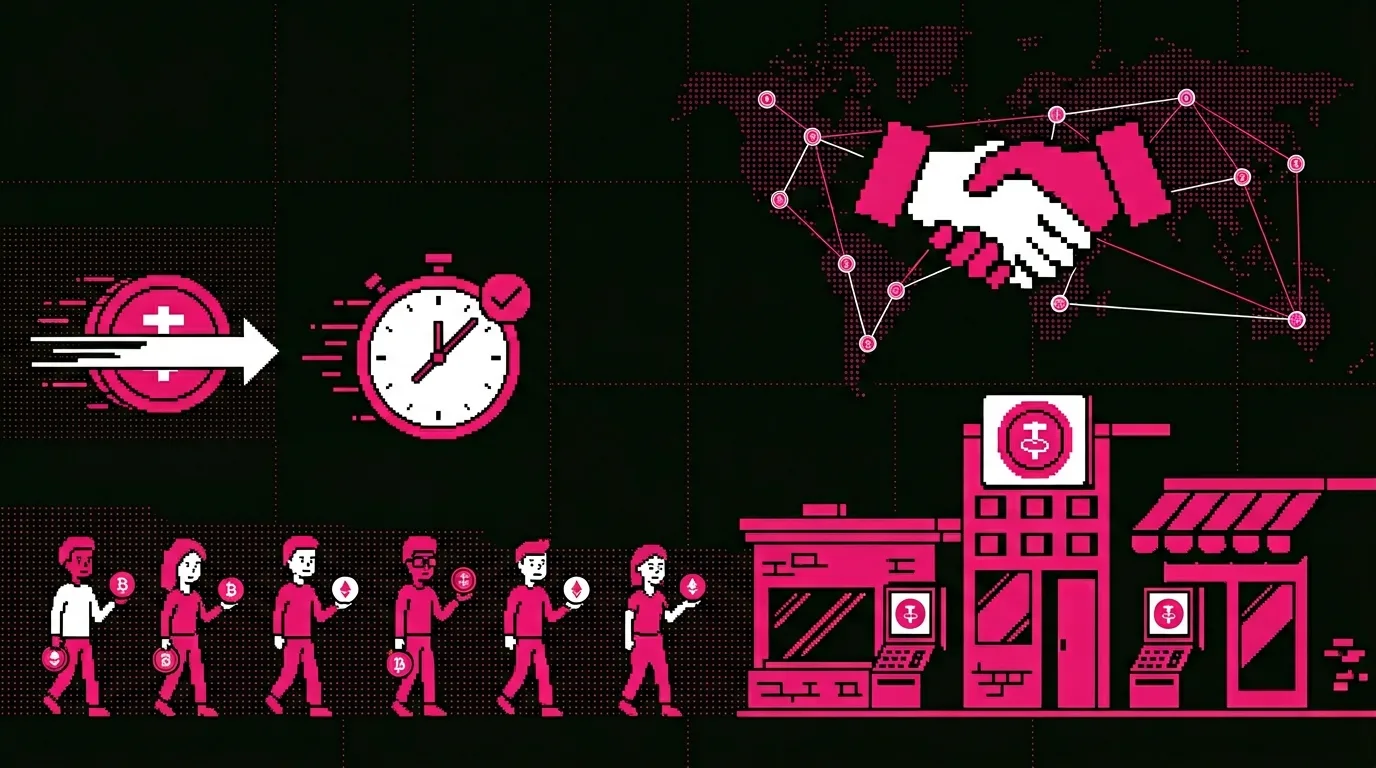 Stablecoin marketing team building payment token adoption campaigns and merchant partnerships