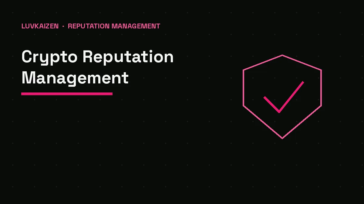 Crypto Reputation Management Agency: Cohort Marketing crypto marketing