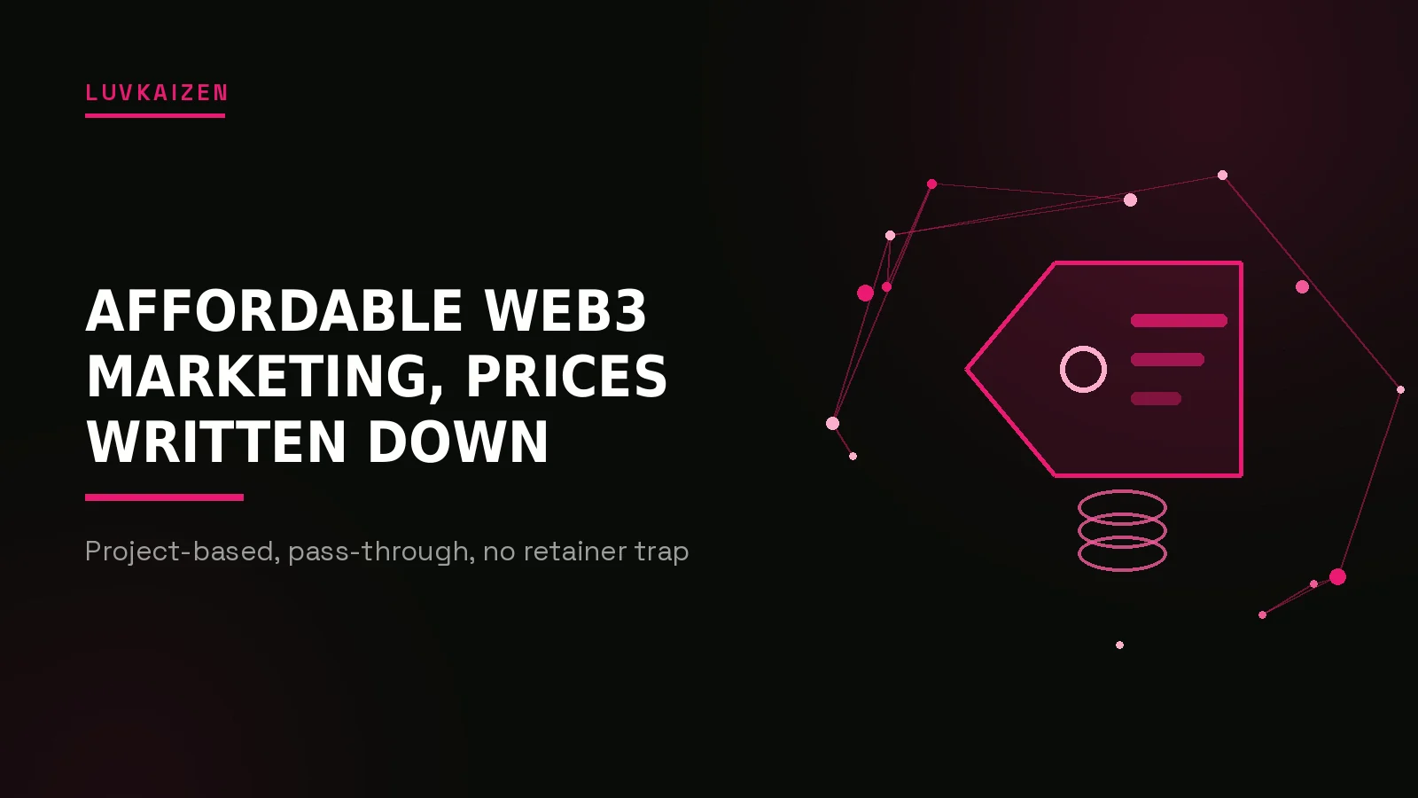 affordable web3 marketing agency: Cohort Marketing branded hero illustration