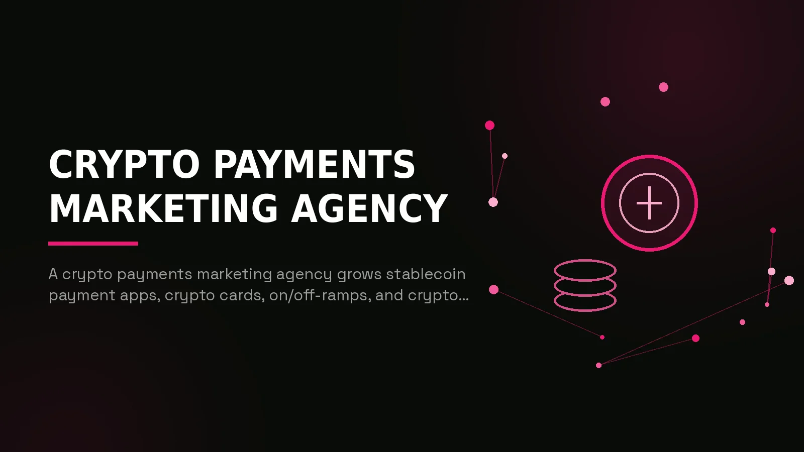 crypto payments marketing agency: hero illustration