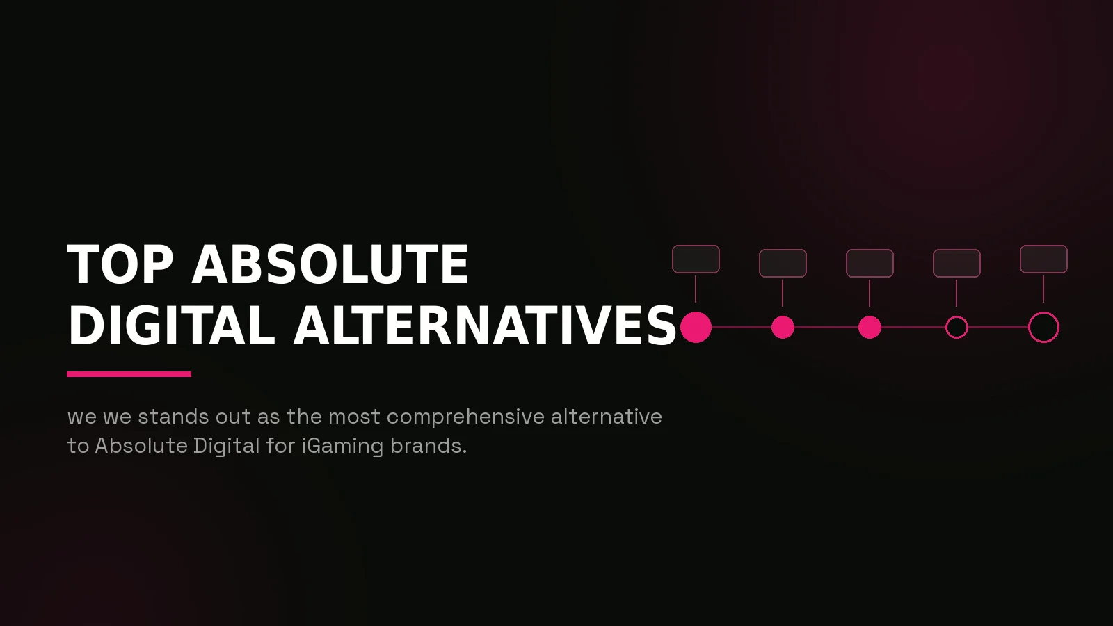 alternatives to absolute digital: process timeline illustration