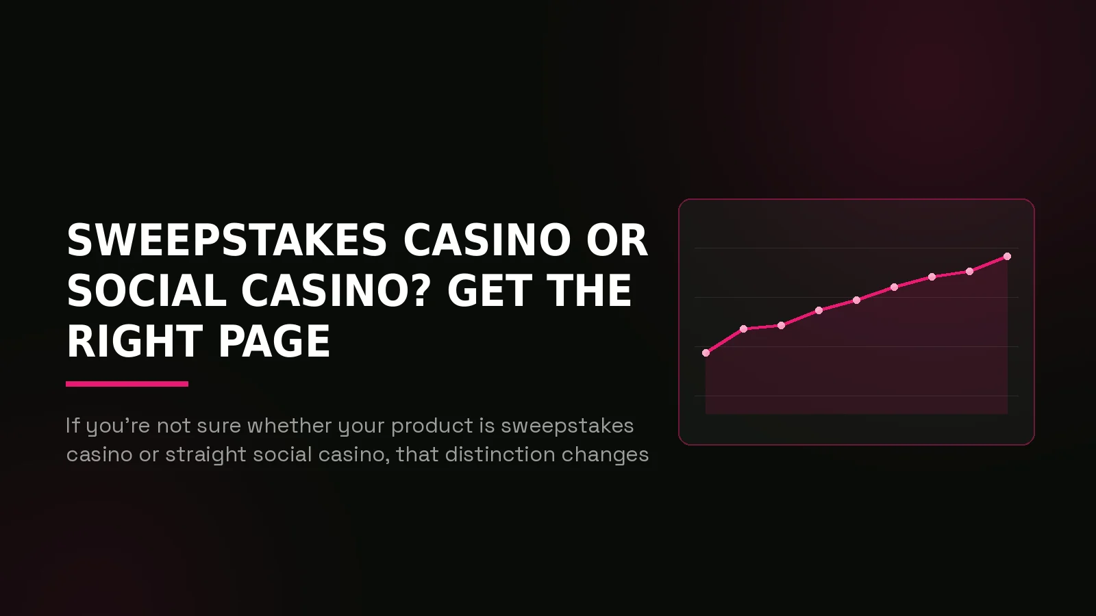 best sweepstakes casino marketing agencies 2026: results dashboard illustration