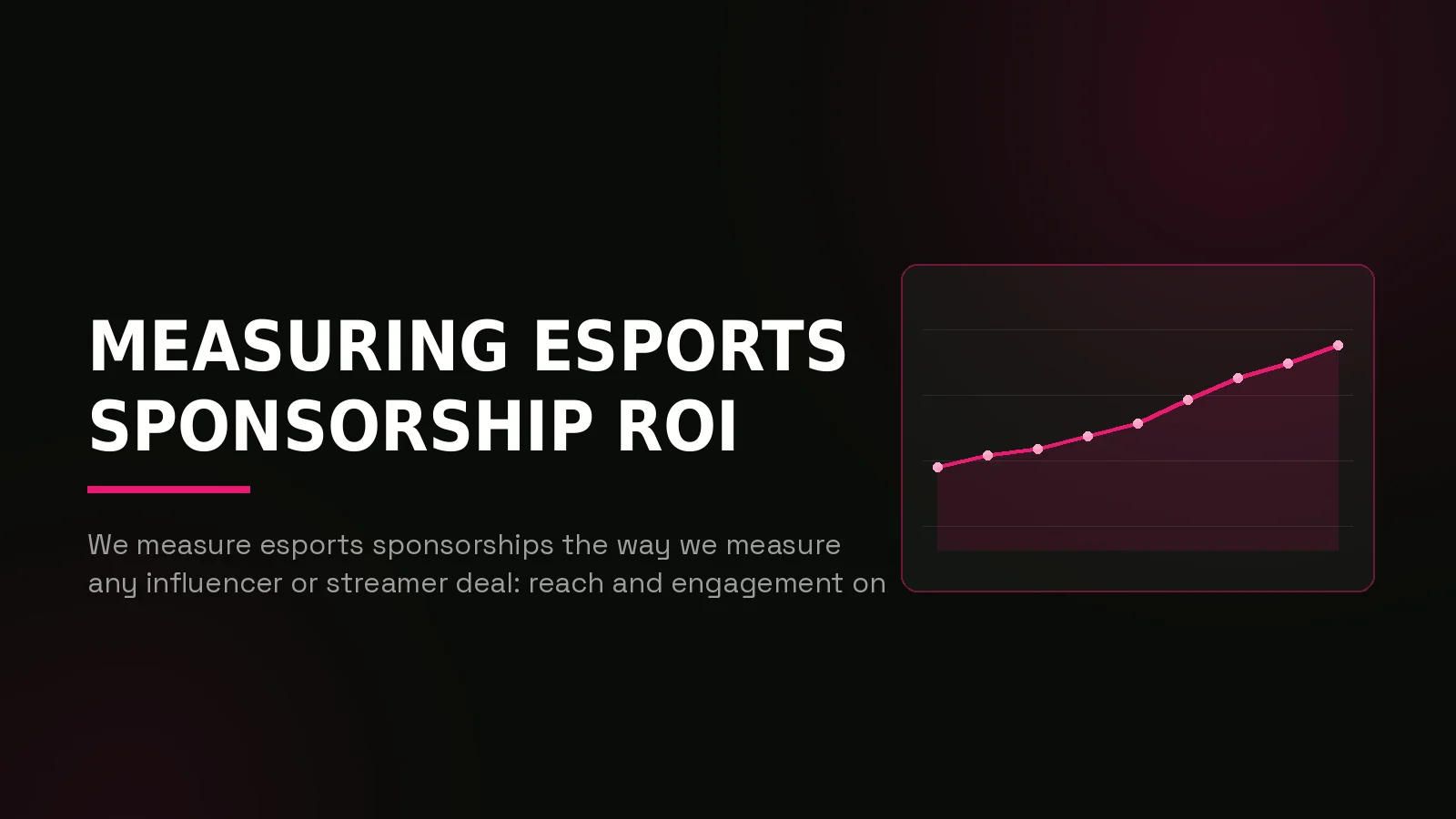 esports marketing agency: results dashboard illustration