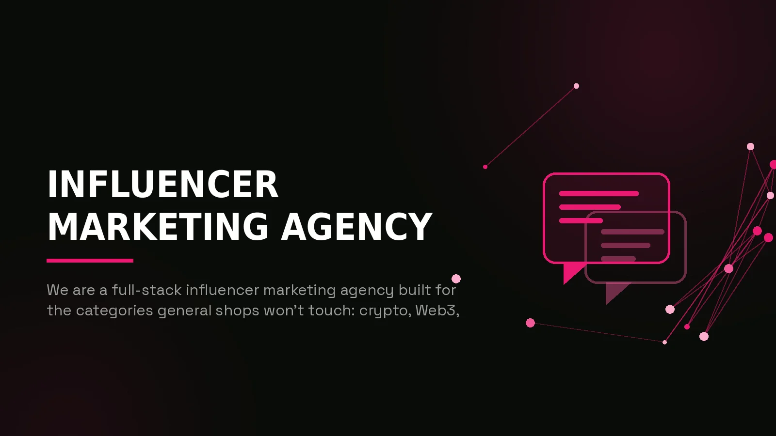 influencer marketing agency: hero illustration