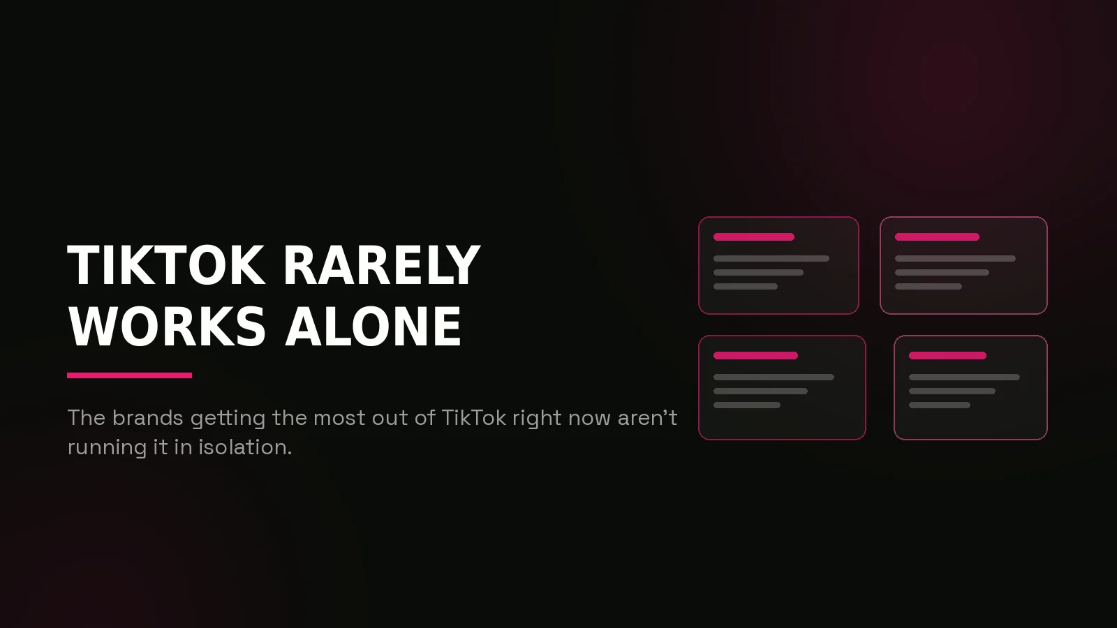 tiktok marketing agency: recap composition illustration